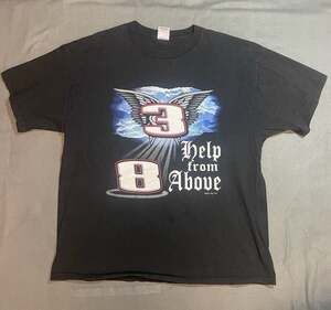 Vintage 2001 Big Fish Dale Earnhardt Help From Above NASCAR T-Shirt